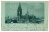 GER 10 - KOLN, Dom, Litho, Germany - old postcard - used - 1898