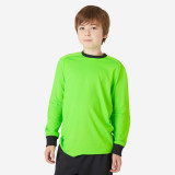 Bluză Fotbal Portar F100 Verde Copii, Kipsta