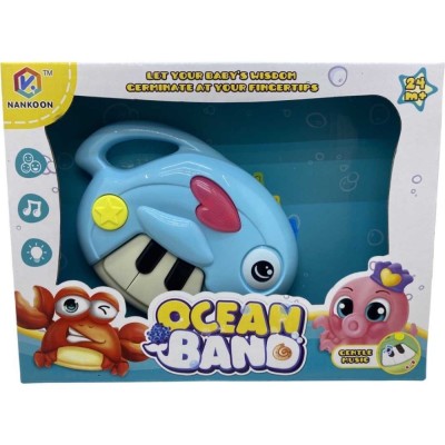 Orga muzicala delfin pentru bebelusi foto