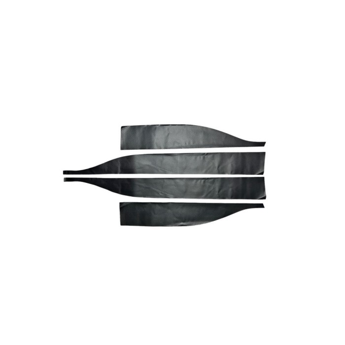 Abtibild bandou lateral compatibil Logan 3 carbon negru 3D (4 bucati) Cod:QITL3-02