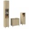 vidaXL Set mobilier de baie, 3 piese, stejar sonoma, lemn prelucrat 3307673