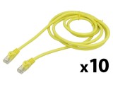 Patch cord U/UTP 6 litat CCA PVC galben 2m 26AWG