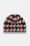 Perfect Moment căciulă Houndstooth culoarea alb, de lana, U8000168