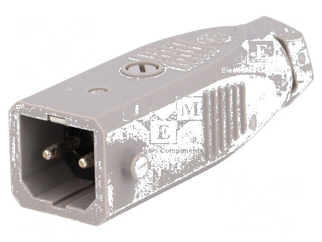 Conector dreptunghiular ST mufă tată PIN 2 cositorit IP54