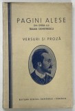 PAGINI ALESE DIN OPERA LUI TRAIAN DEMETRESCU , VERSURI SI PROZA de TRAIAN DEMETRESCU , 1924