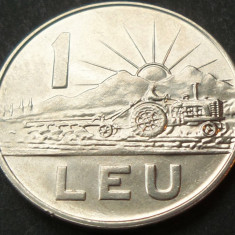 Moneda 1 LEU - RS ROMANIA, anul 1966 *cod 2056 B = excelenta