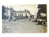 Rara! Carte postala Caracal-Olt circulata 1910:Strada Carol I, Printata