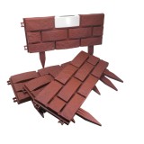 Gard de gradina decorativ, cu iluminare solara,&nbsp;set 4 buc,&nbsp;42x29&nbsp;cm, Artool