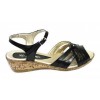 Sandale Dama Piele Naturala Negre Ciucaleti S3N Handmade, Platforma 4cm, Marimi 35-40
