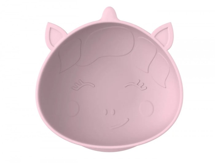 Set 2 Castronele Cu Ventuza Silicon Melii Model Unicorn