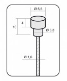 Cablu Frana Alligator Cursiera Campagnolo L-1700mm &Atilde;&tilde;1,5 Slick PB Cod:463510101RM