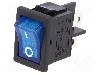 Intrerupator OFF-ON, 2 pozitii, DPST, SCI, R13-73C-02-BBL-2D-N-2, T234701 foto