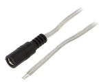 Cablu DC 5,5/2,5 2x0,5mm2 Transparent 2m, Bq Cable