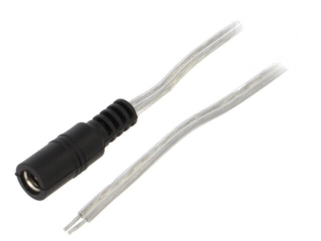 Cablu DC 5,5/2,5 2x0,5mm2 Transparent 2m