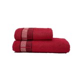 Set 2 Prosoape Remy Rosu 50x100 si 70x140 cm (Bumbac 100%)