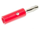 Mufă Banană 4mm 15A Roșie Nichelată