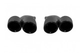 Tips-uri de evacuare stil GT negru lucios, potrivite pentru Porsche Cayenne 958 2014-2018, lungime 455mm, intrare 65mm Performance AutoTuning