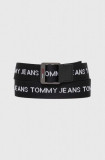 Tommy Jeans curea barbati, culoarea negru