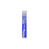 Set 3 rezerve roller Frixion Ball Pilot si Fricion Clicker 0.5 mm varf fin , albastru