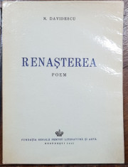 N. Davidescu, Renasterea, Poem - Bucuresti, 1942 foto