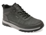 Ghete RIEKER negre, B9300, din piele ecologica