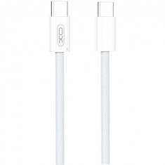 Cablu Date si Incarcare USB-C - USB-C XO Design NB-Q260A, 60W, 1m, Alb