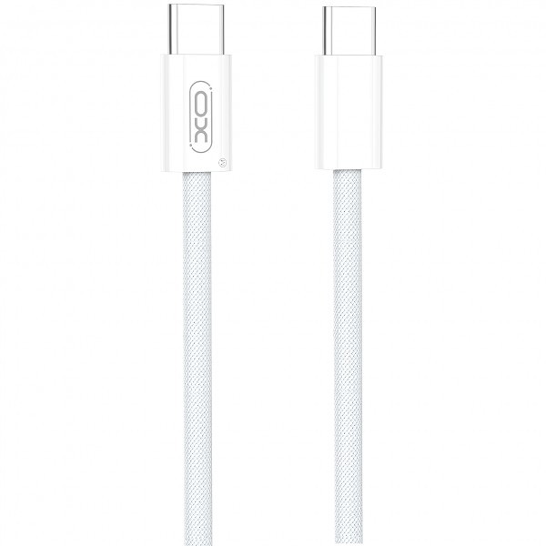 Cablu Date si Incarcare USB-C - USB-C XO Design NB-Q260A, 60W, 1m, Alb