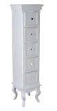Comoda turn Shabby Chic din lemn masiv alb GUZ023