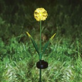 Lampa solara hortensie 25 LED alb cald, iluminat gradina, cu tarus, decor exterior IP44