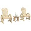 Gossi set mobilier de gradina, 3 piese, lemn masiv de brad