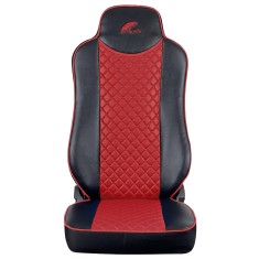 Set huse scaun truck pentru mercedes actros euro 5 1844 mp2 mp3 mp4 eco leather black+red umbrella