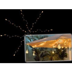 Ghirlanda luminoasa 8 fire, 8 becuri, 96 leduri, 8 x 2 m