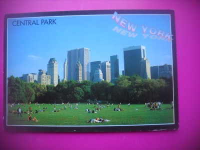 HOPCT 7702 CENTRAL PARK- NEW YORK CITY - STAMPILOGRAFIE-SUA-AMERICA DE NORD -CIRCULATA foto