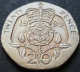 Cumpara ieftin Moneda 20 PENCE - ANGLIA, anul 1999 * cod 3137