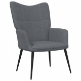 Gossi scaun de relaxare, gri inchis, material textil