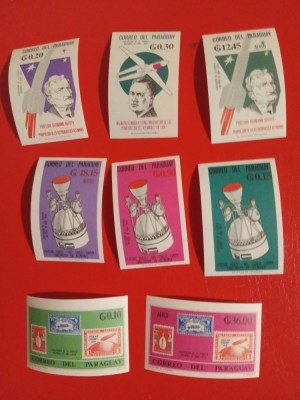 PARAGUAY, SPACE - SERIE COMPLETĂ MNH IMPERF. foto