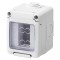 Cadru aparent Gewiss GW27041, 1 modul, IP55, gri, pentru priza / intrerupator