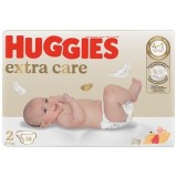 Scutece Huggies Extra Care Nr.2, 3-6 kg, 58 buc