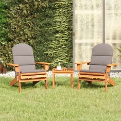 vidaXL Set mobilier de gradina Adirondack, 3 piese, lemn masiv acacia foto