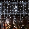 Perdea de lumini cu LED, decor sloi de gheaţă, 5m / 200 LED-uri alba rece, cu legare &icirc;n serie, Home