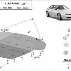 Scut motor metalic Alfa Romeo 159 2005-2011