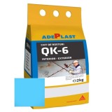 Chit de rosturi gresie si faianta Quarz Kit 6 ALBASTRU DESCHIS, flexibil, aquastatic, 2-6mm, 2kg, Adeplast