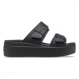 Sandale Crocs Women&rsquo;s Brooklyn Low Wedge Sandal Negru - Black