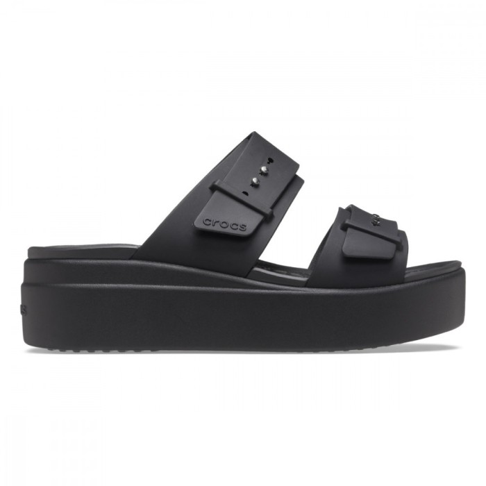 Sandale Crocs Women&rsquo;s Brooklyn Low Wedge Sandal Negru - Black