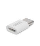 Adaptor USB Type C tata la Micro USB mama alb delight
