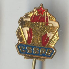 Insigna ideologie comunista - propaganda CSSPB