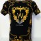 Tricou barbați negru cu design - XL