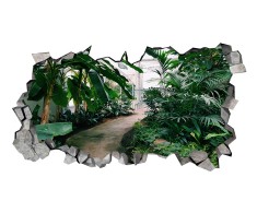 Autocolant decorativ, Gaura in perete, Natura si peisaje, Multicolor, 85 cm, 2114ST-3 foto