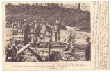 4827 - MARAMURES, Workers at the Railway, Litho - old postcard - used - 1901, Circulata, Printata