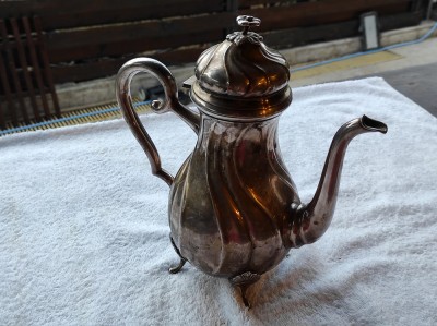 CEAINIC vechi DANEMARCA marcat RAR splendid MARE patina MINUNATA fara DEFECTE foto